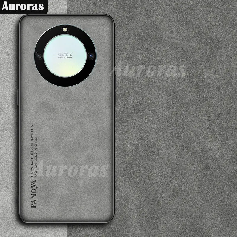 Auroras Case For Honor X9A 5G Solid Color Velour Luxury Soft Wool Texture For Honor X9 4G X8 5G Case Shockproof Villus Cover