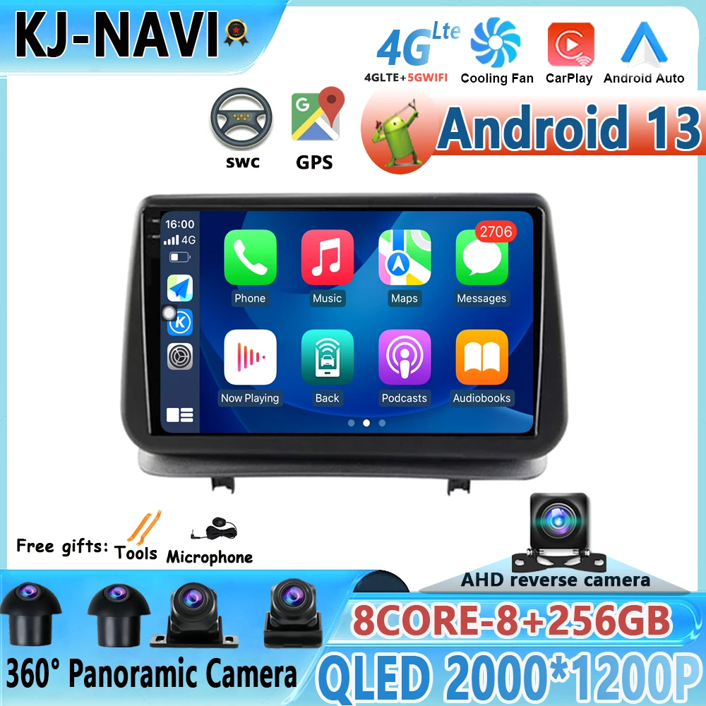 

Автомагнитола для Renault Clio 3 CLIO 3 2005-2014, 4G, Wi-Fi, Android 13, мультимедийная навигация, GPS, камера, автовоспроизведение автомобиля, стерео, DVD-плеер