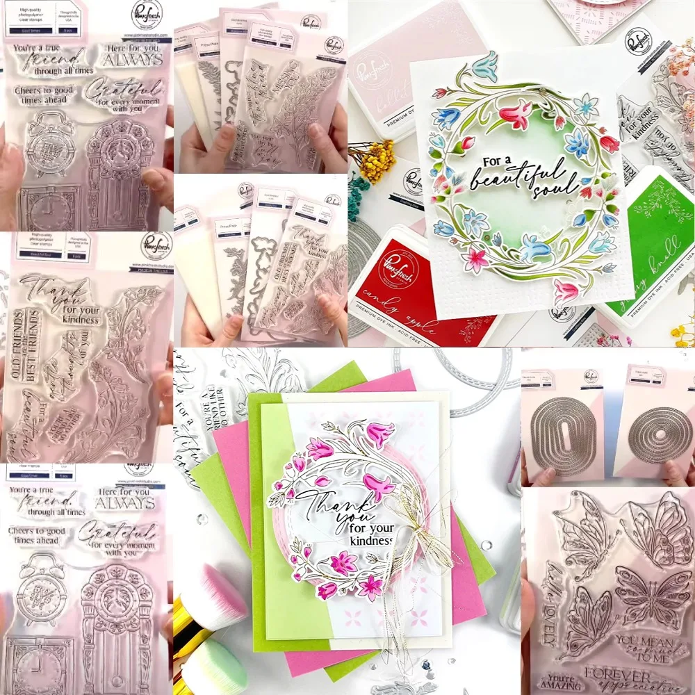 butterfly Full Release Bundle Flowers New Dies Stamps Stencil For Diy Scrapbooking Crafts Maker Photo Album Template Handmade