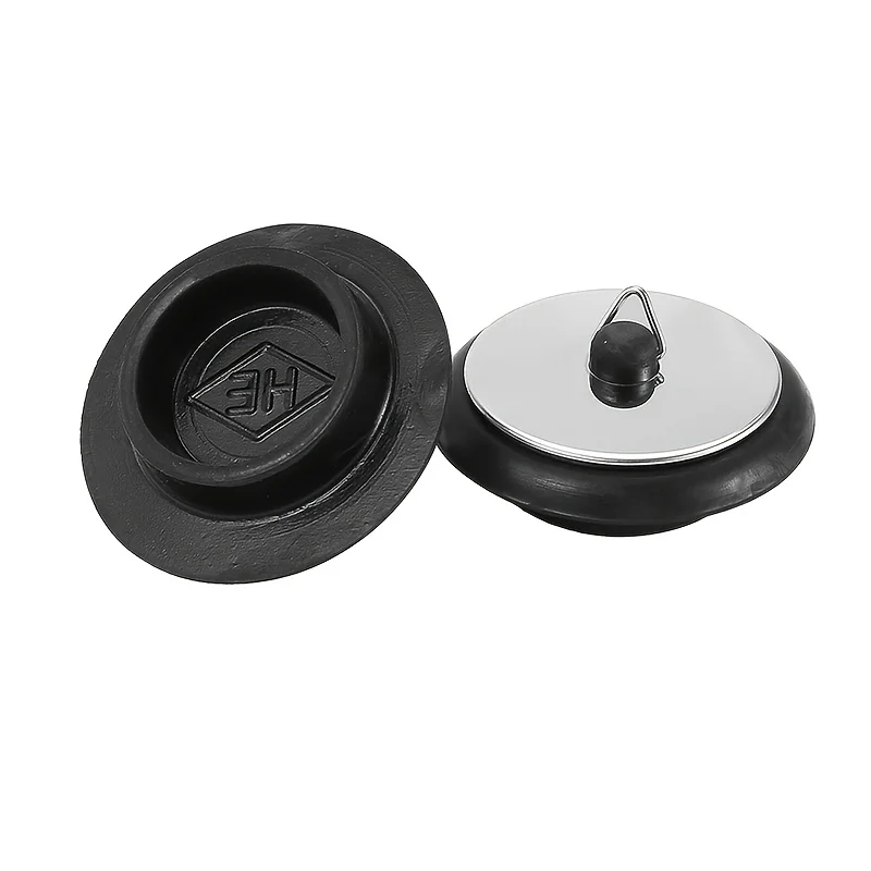 Universal Silicone Drain Plug for Bathtubs, Suitable for Washbasins, Mop Sinks, And Laundry Tubs. It Features a Watertight Seal