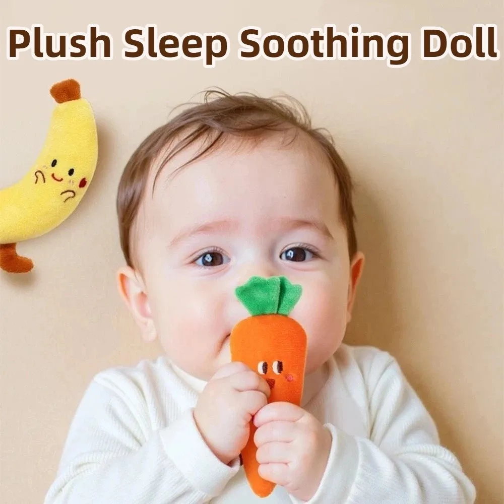 Simpatico giocattolo tenuto in mano per bambini farcito anti-spaventa cartone animato peluche bambola di frutta morbido peluche delicato sulla pelle sonno bambola lenitiva sonno del bambino
