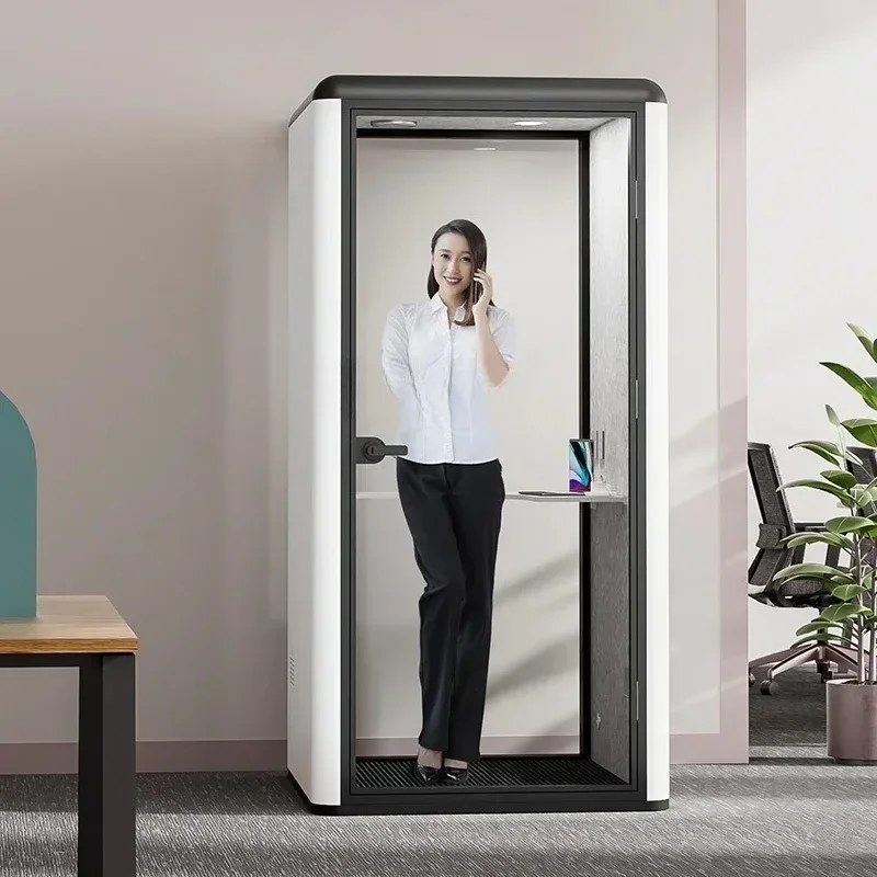 JJYH5 Office Soundproof Room Phone Booth Silent Compartment Outdoor Meeting Room Soundproof Compartment Movable