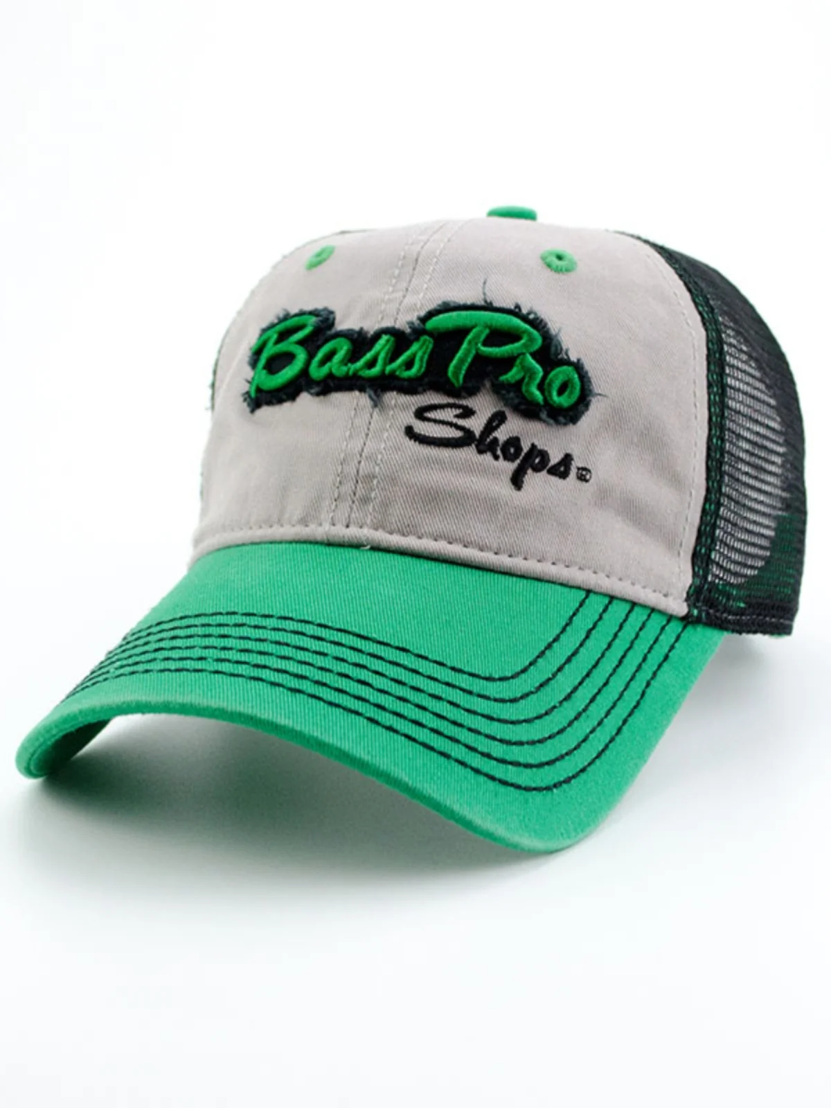 Bass pro Shop Men's Fishing Hat Spring Summer Sun Protection Outdoor Sport Cap Large Brim Cotton round Top Hat for Fishing