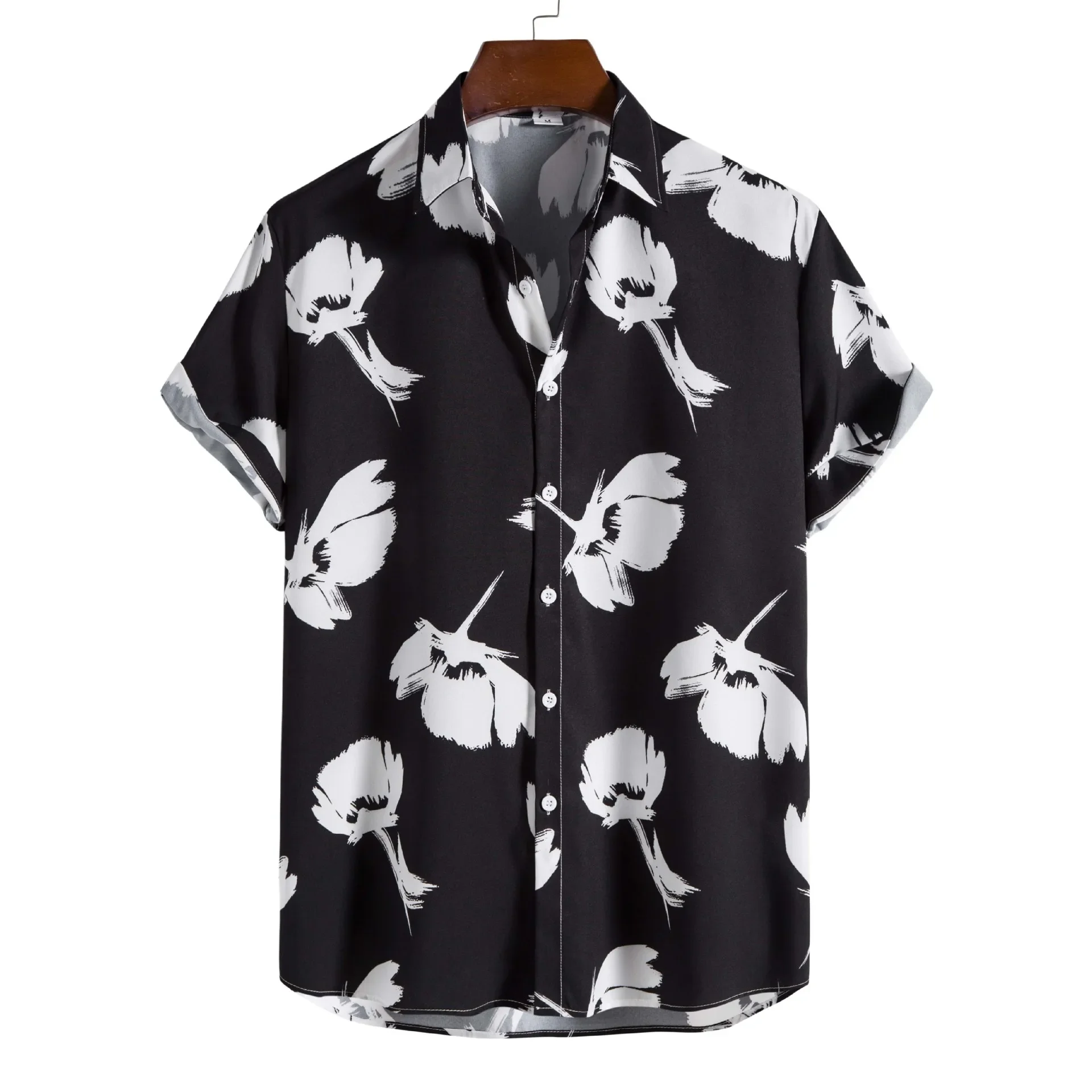 

Mens Hawaiian Shirt Tropical Aloha Shirts Short Sleeve Beach Holiday Casual Shirts Men Party Vacation Clothing Chemise Homme XXL