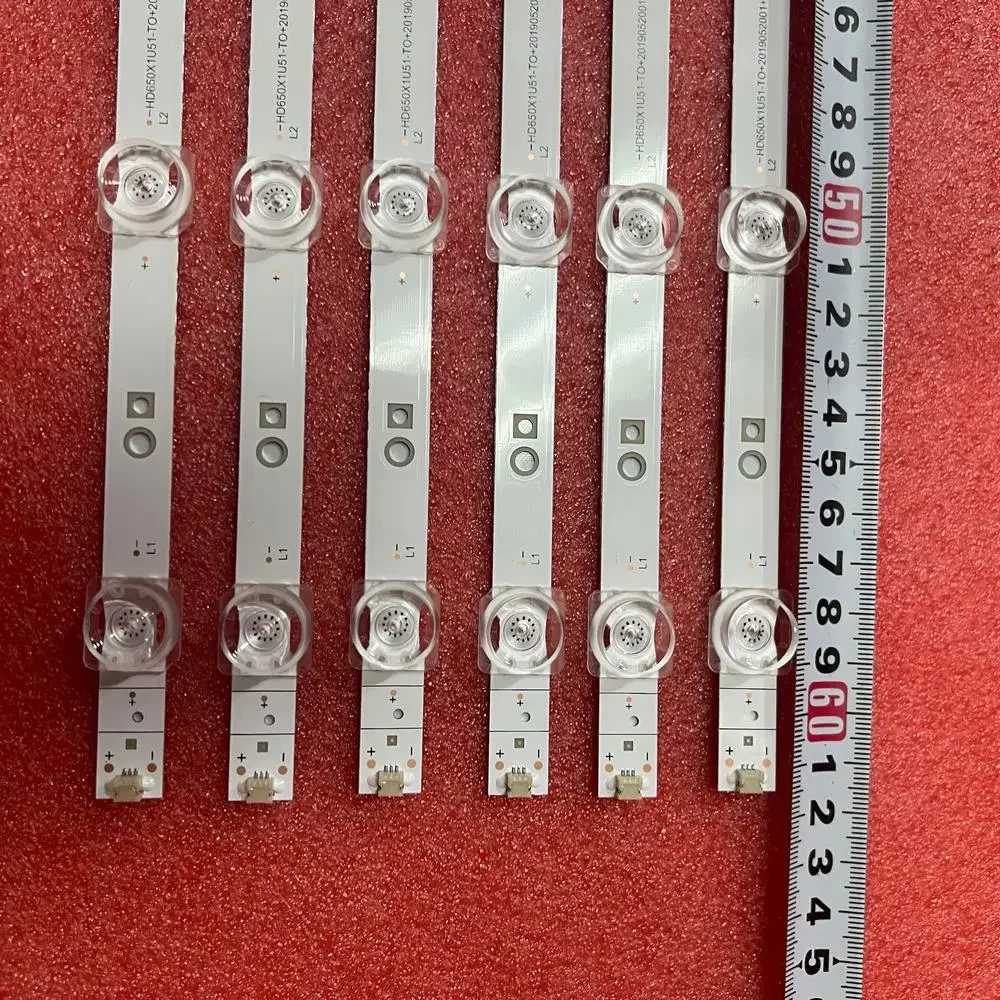 8LED LED Backlight strip For Hisense 65A6100FS HZ65E3D HZ65A56E 65A6G HD650X1U51-T0L3 SVH650AK7 ZD_SSC_D650_6X8