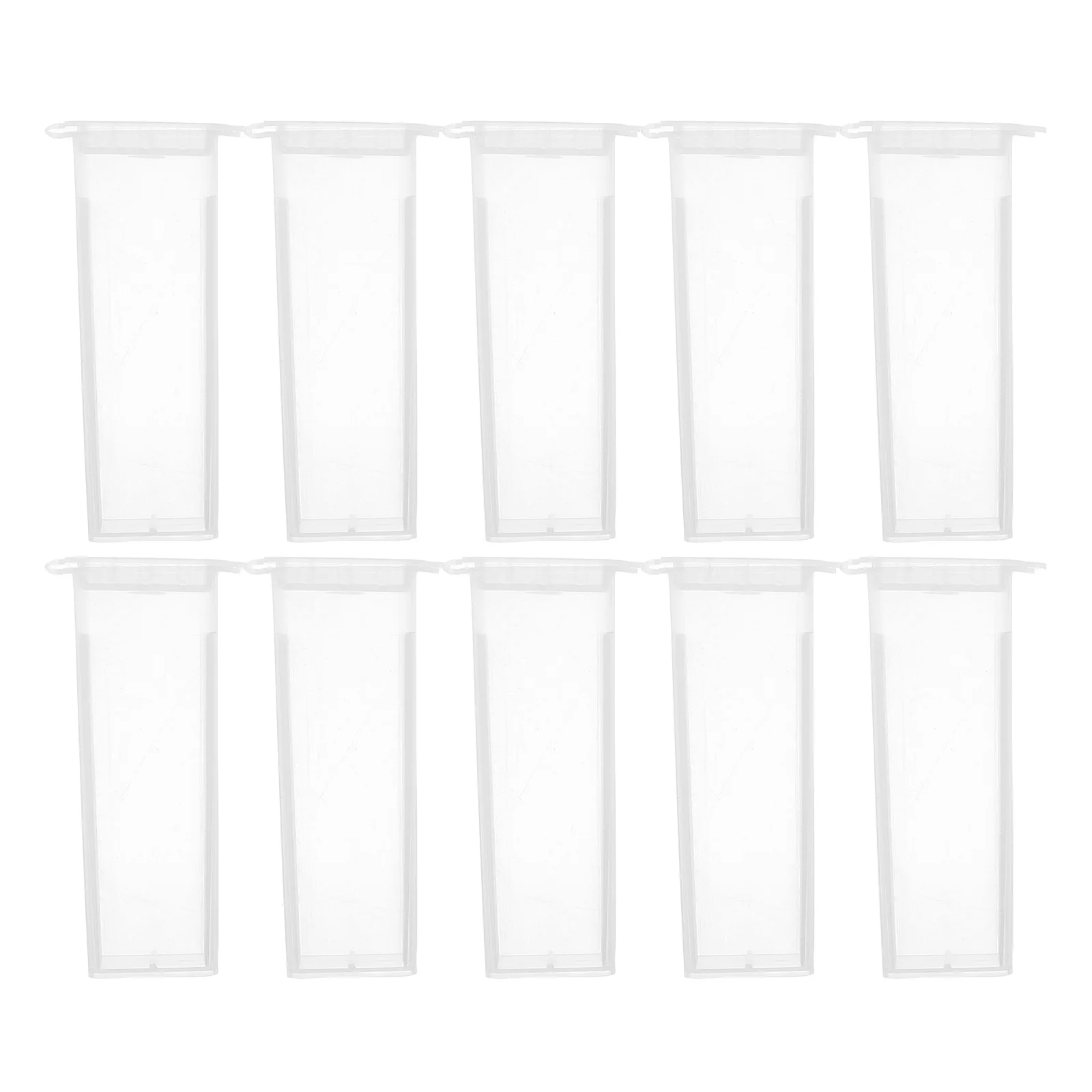 

20pcs Plastic Slide Storage Box Portable Microscope Case Moisture Resistant Easy Use For Hospital Specimen Container