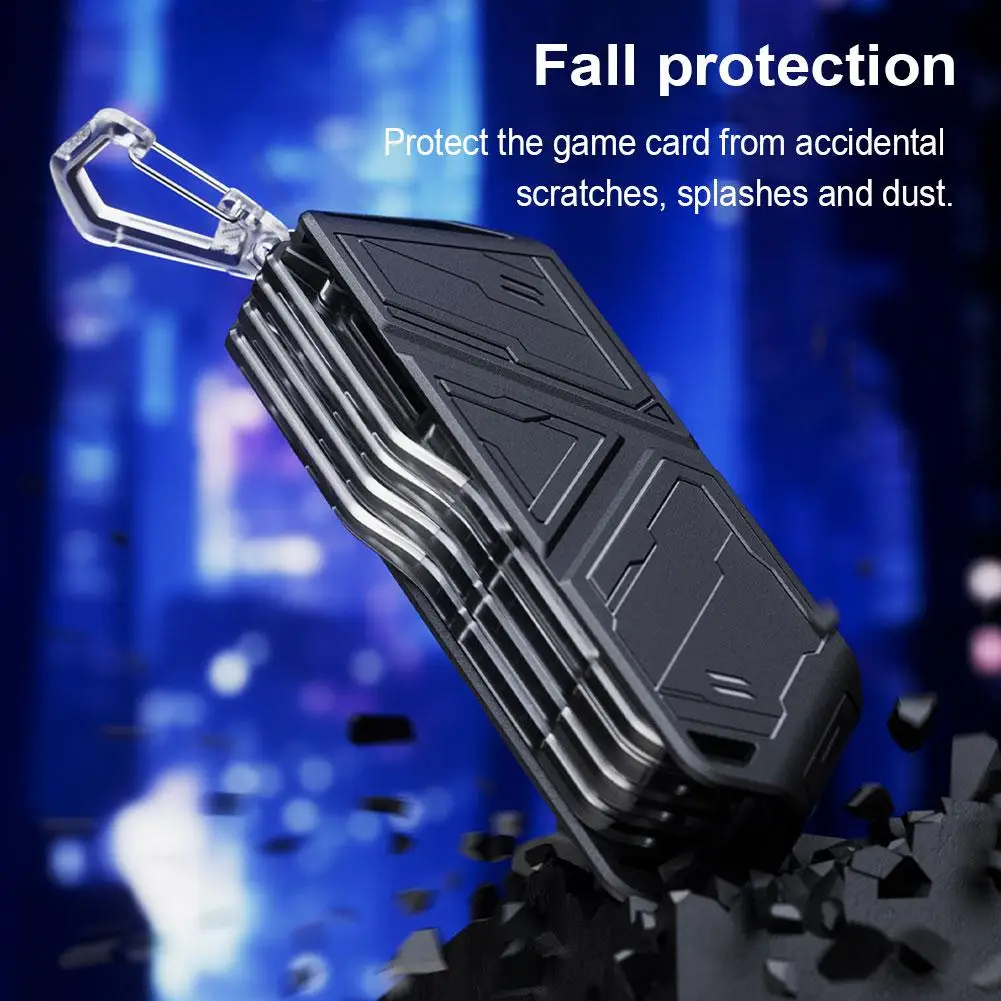 

Transparent Game Card Case For Switch 2 OLED Lite Hard Shell Anti Scratch Holds Cartridges/Memory Cards Portable With 4 Lay F5D4