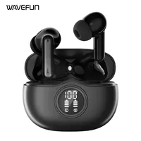 Wavefun Star 2 Super Bass Bluetooth Wireless Earphones ANC Earbuds Active Noise Cancelling Headphones with Digital Display