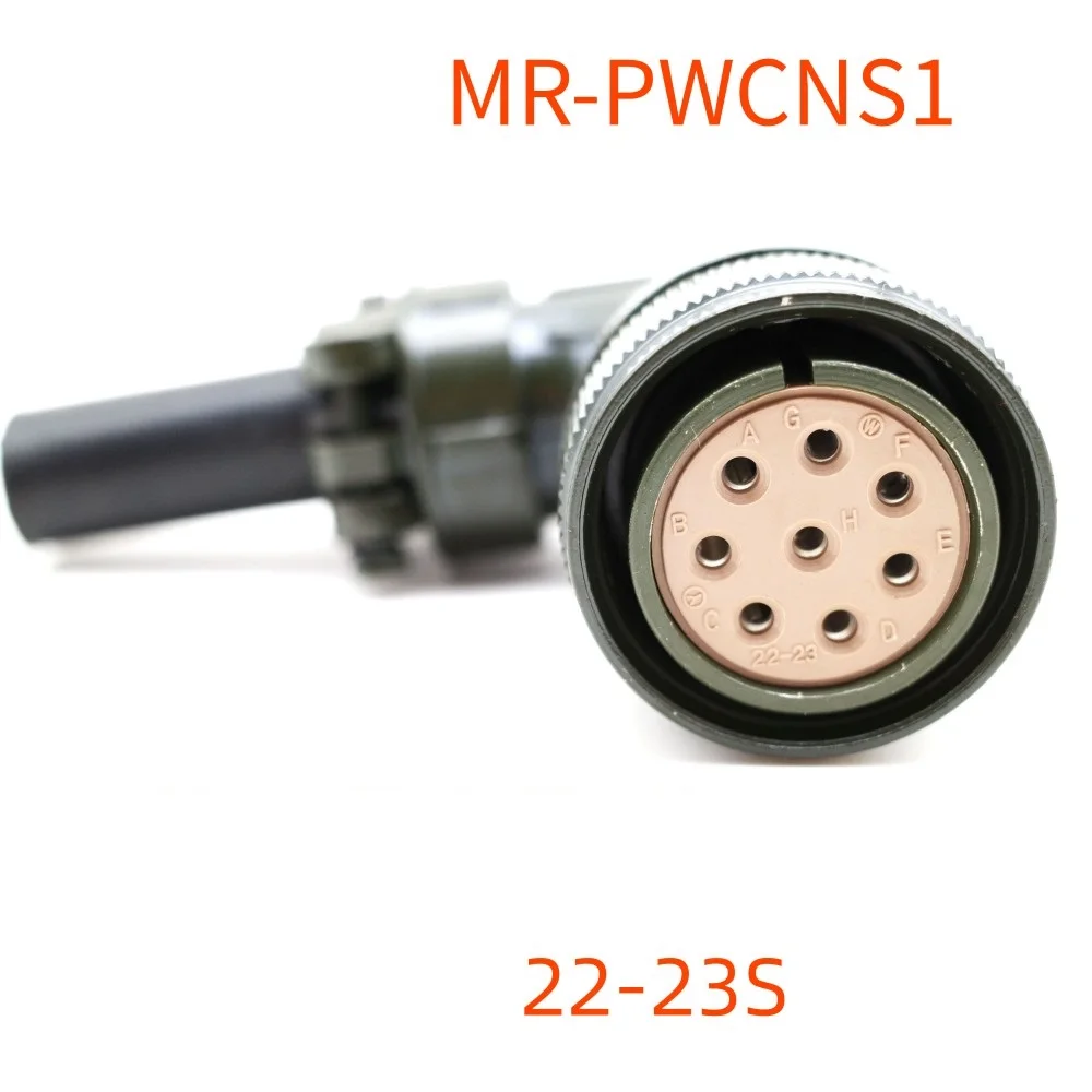 

MS3108B 22-23S MS5015 Series Connector 8P US Military Standard Aviation Angle Plug MR-PWCNS1 for Mitsubishi J2S Servo Motor