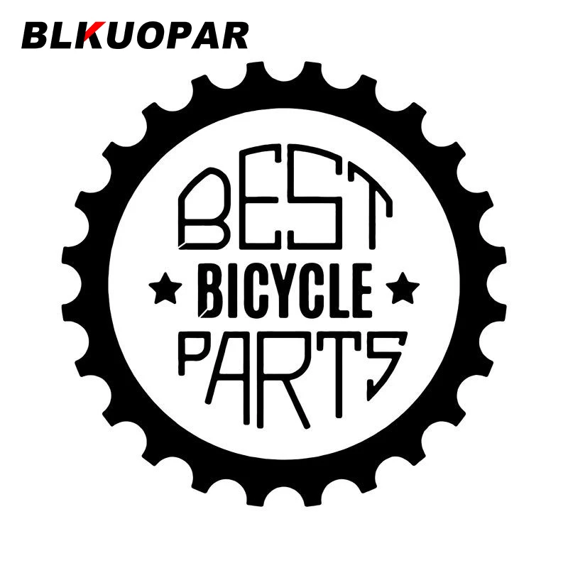 BLKUOPAR Best Bike Parts Text Gear Pentagram Club Logo Icon Sign Car Sticker Silhouette decalcomania grafica antigraffio etichetta per auto