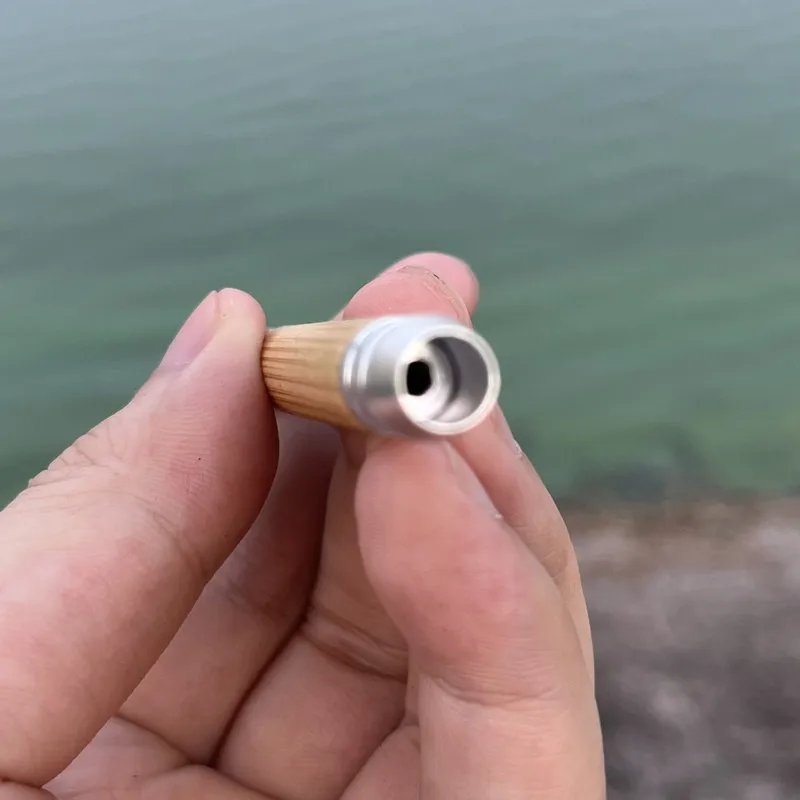1 Pc Length:8CM Walnut Wooden Accessories With Retractable Spring Drop Shipping