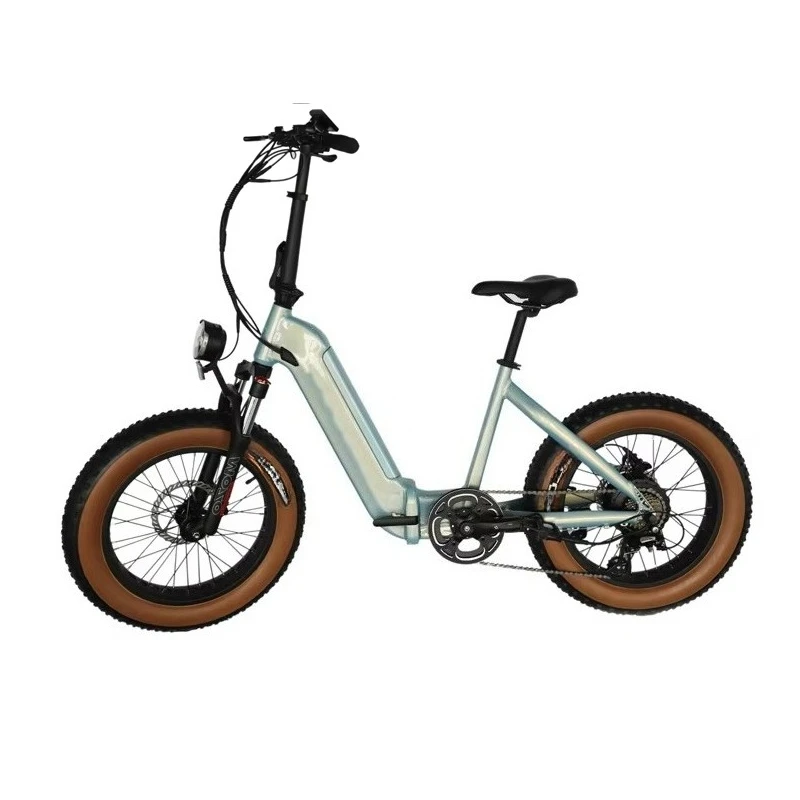 Factory Sale E-bike 48V 500W Electric Bicycle Long Range Motor New Design Folding Electric Bike Bicycle with Hidden Battery