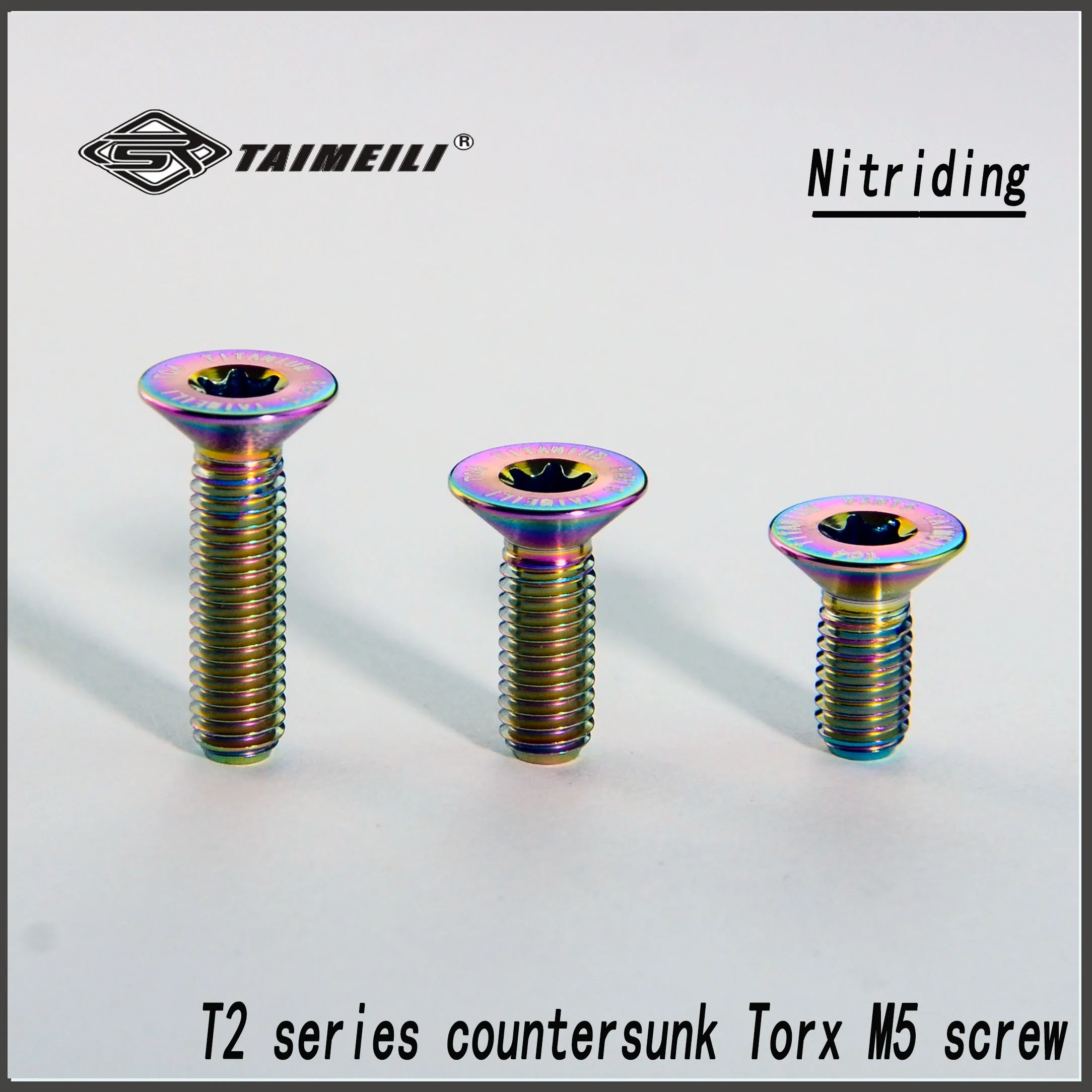 TAIMEILI 1 Stück Titanschraube mit Senkkopf, T2-Serie, Torx, M5x12-35mm, Lenkradmodifikation, 1 Stück – Detail 4