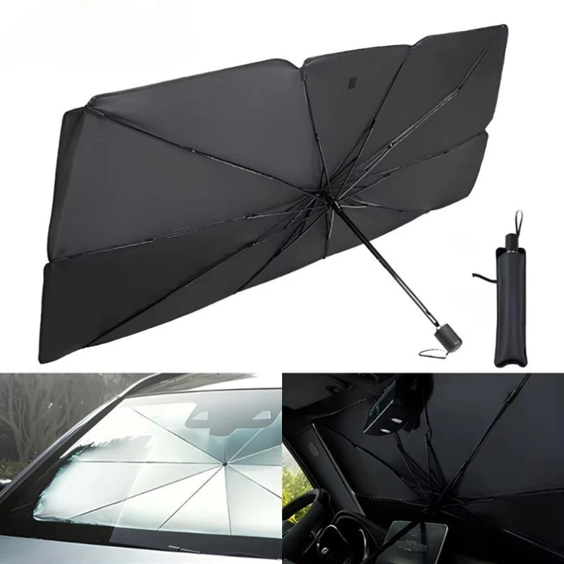 Multi Purpose Convenient Foldable Car Windshield Sunshades Interior Accessorie Part Auto Parasol Umbrella Front Covers
