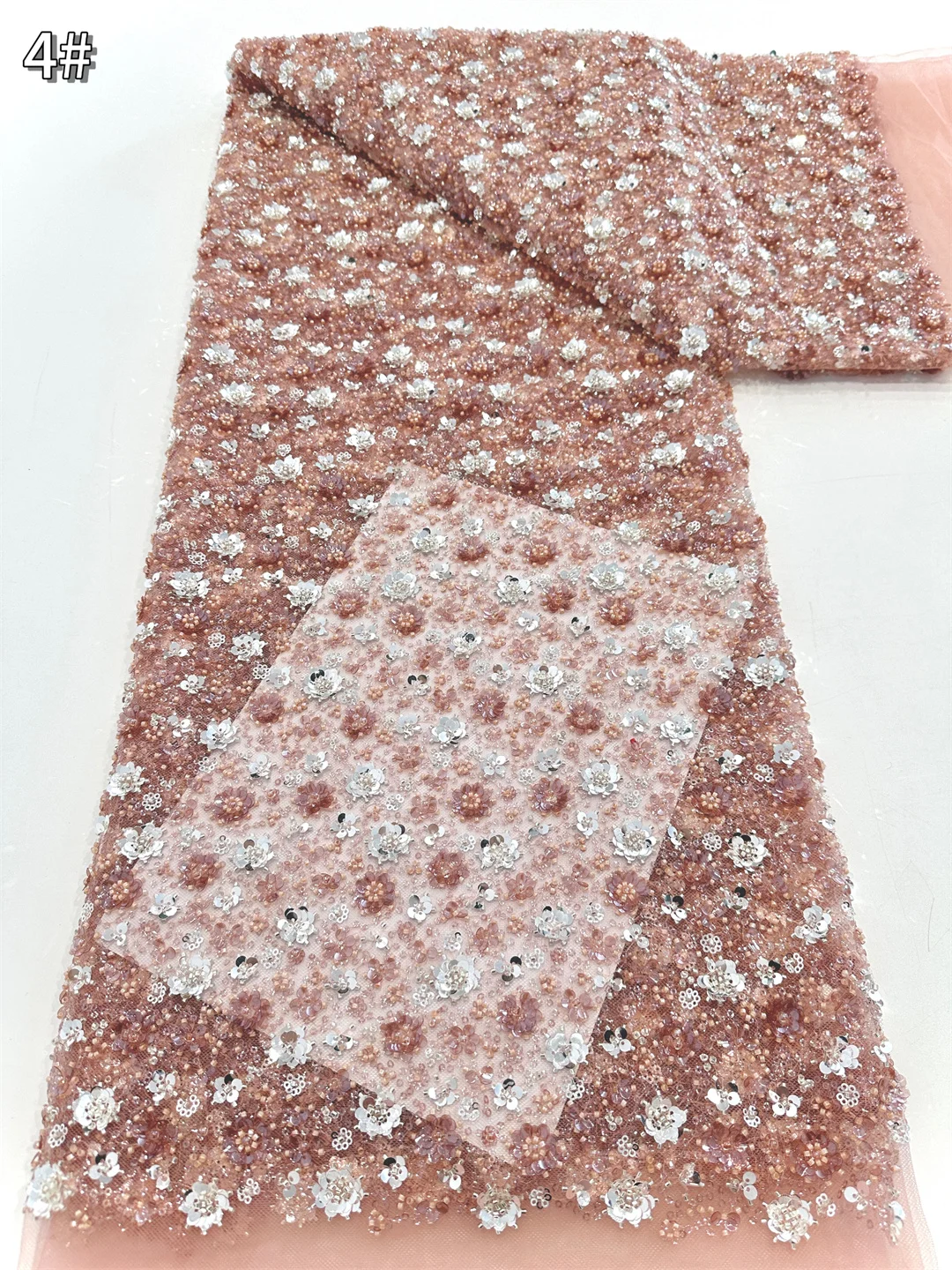 

2025, африканская, французская, нигерийская, элитная тюлевая кружевная ткань с бусинами и блестками, вышитая сетка для свадебной вечеринки, шитье невесты, платье