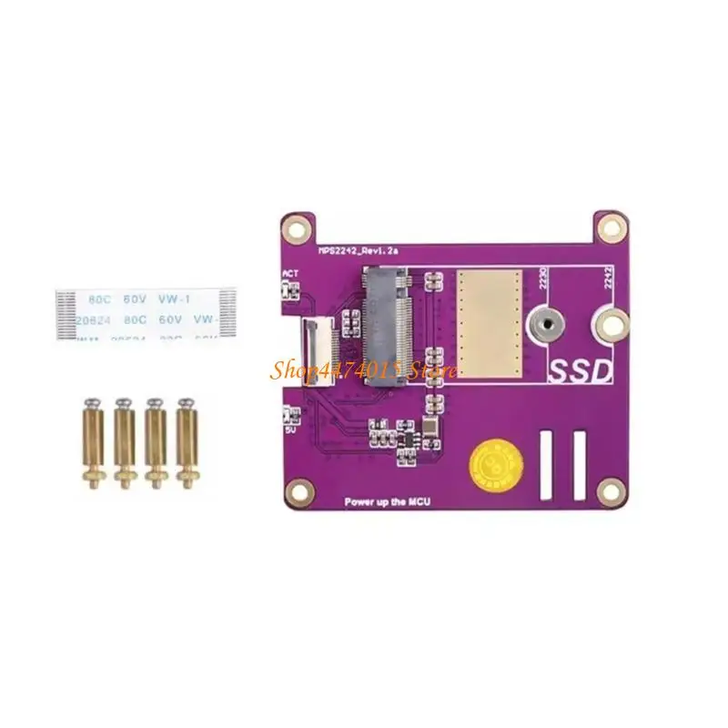 RPI 용 K1AA 5 PCIE M.2 NVME SSD 확장 보드 모자 PCIE에 M.2 NVME SSD 어댑터