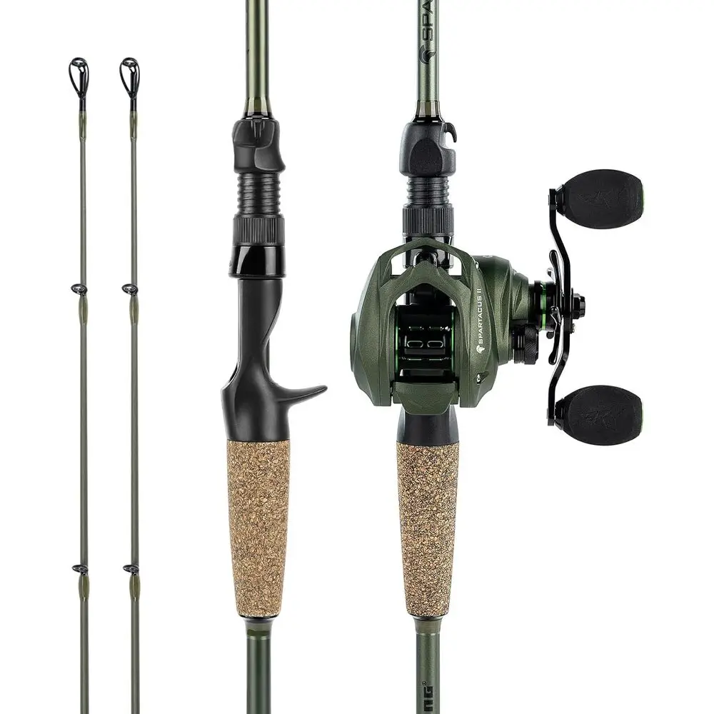 

Twin-Tip Fishing Rod and Combo Set, Spinning and Casting Options, Fishing Poles and Combo, Graphite Blanks, Two-Piece Rods with