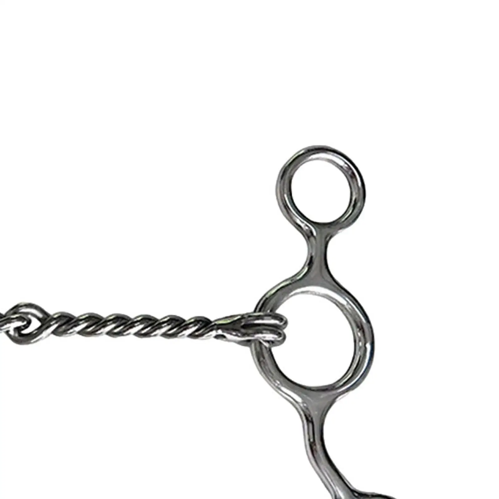 Stainless Steel Horse Bit 12.7cm Lightweight Equestrian Mouth Bit Outdoor Horse