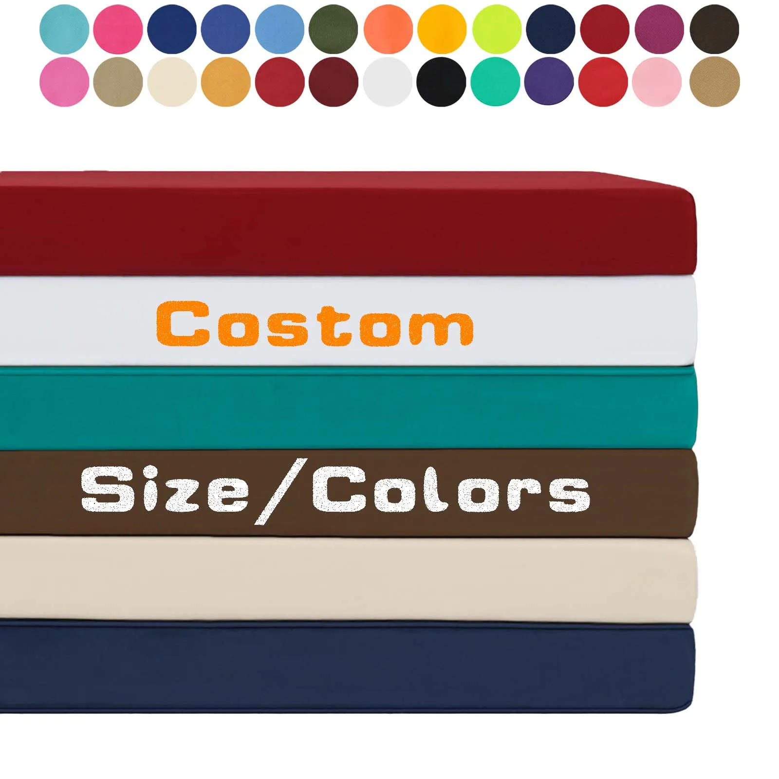 Custom Waterproof Seat & Back Cushions - UV-Resistant,for Garden Bench Seat Swing Backseat Chair Sofa Pillow Bay Window Cushion