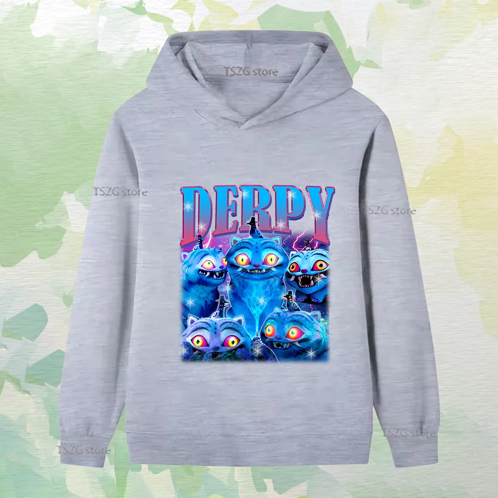 الخريف Kpop الشيطان هنتر كول النمر طباعة الأطفال ملابس طويلة الأكمام صبي فتاة هوديس موضة عادية الصوف البلوز #5