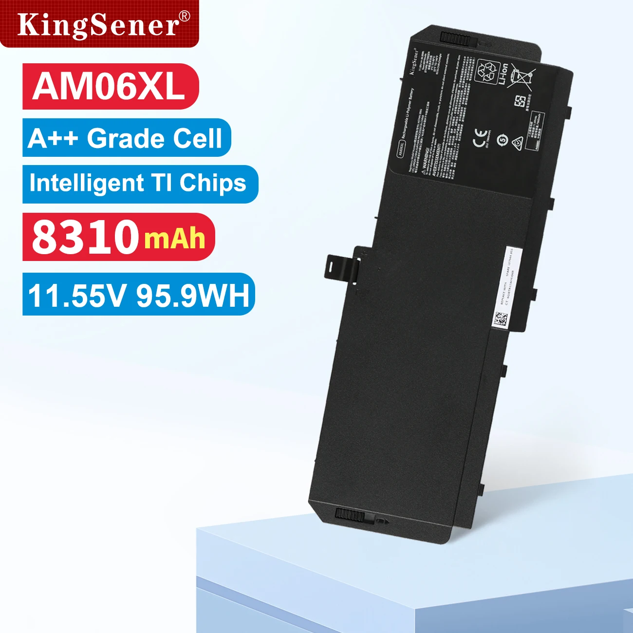 KingSener AM06XL Laptop Battery For HP ZBook 17 G5 G6 Series AMO6XL HSTNN-IB8G L07350-1C1 L07044-855 AM06095XL 11.55V 95.9Wh