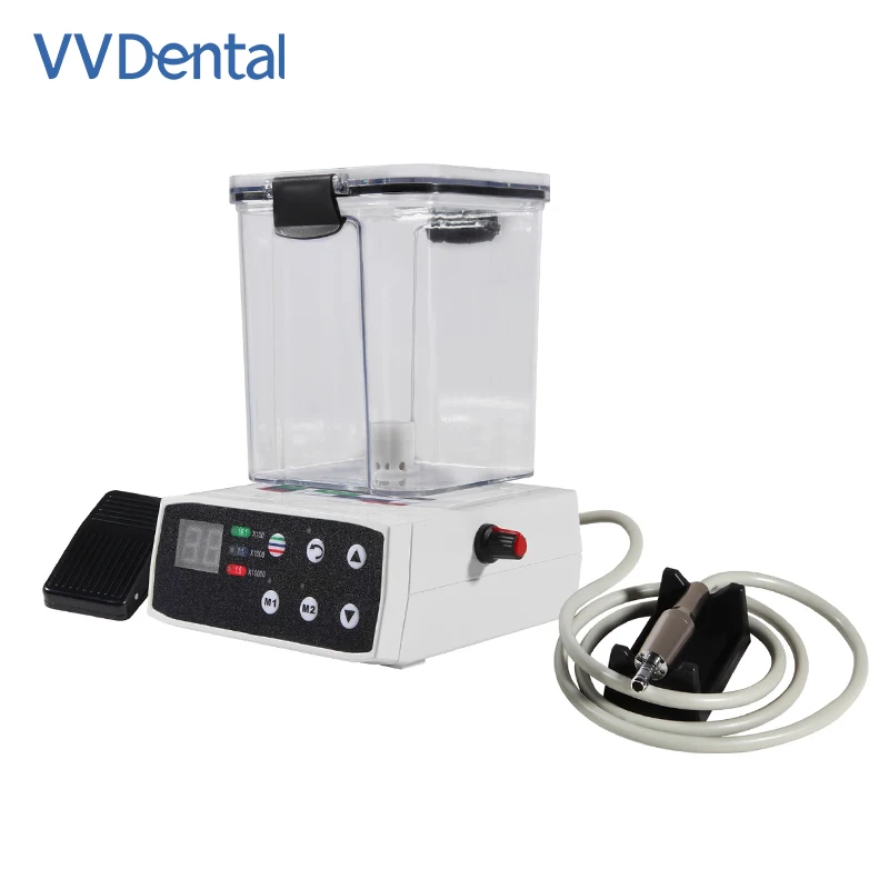 Dental Electric Micro Motor with Water Tank Fiber Optic Handle Internal Water Spray Electric Motor Equipment for Dentistry