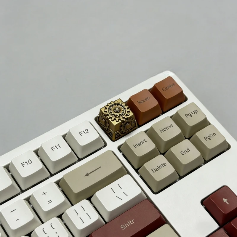 N2UB Customizable Resin Gear Shaped Keycap With 3D Texture Perfect For DIY Keyboards ESC Keycap Repalce