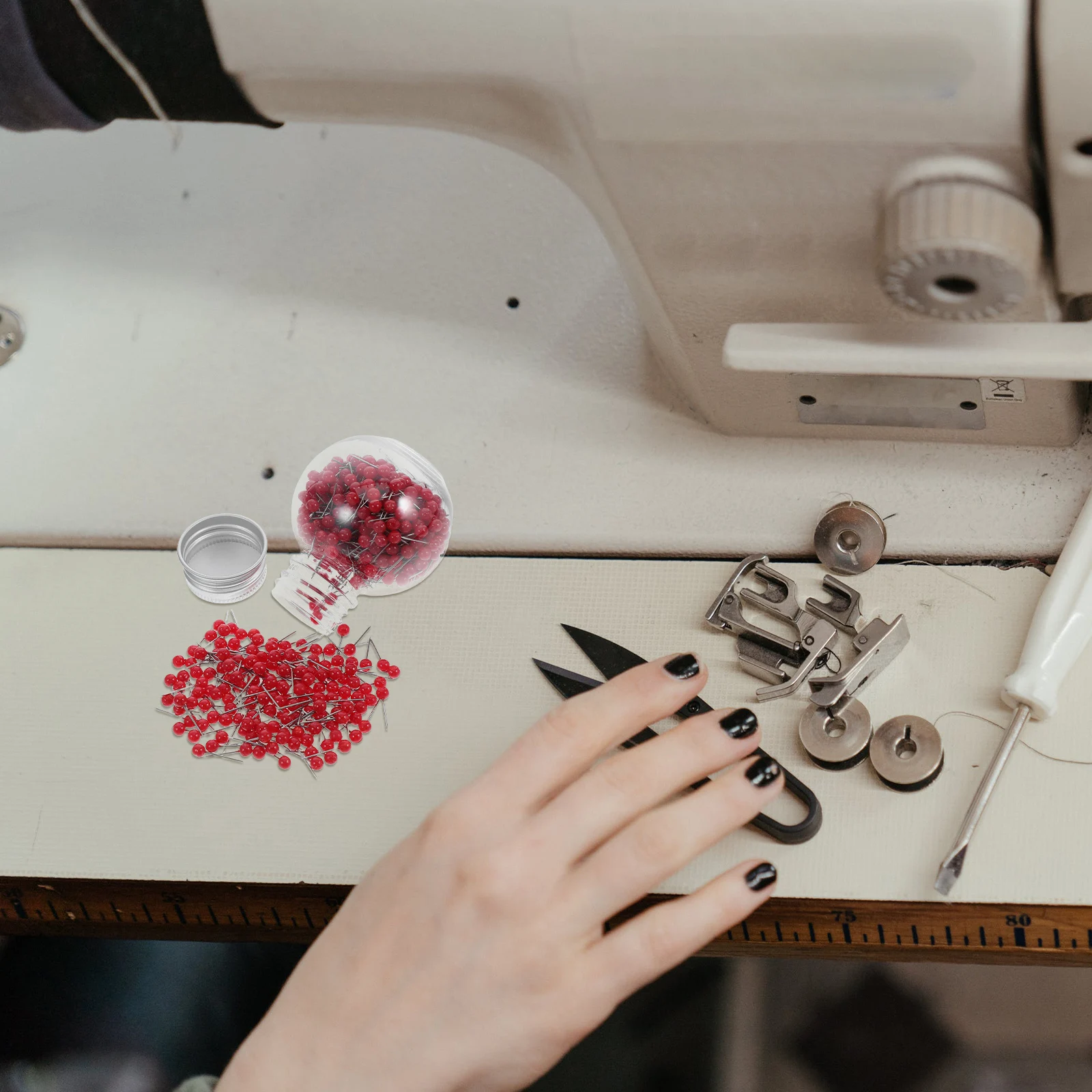 

600pcs Colorful Pearl Head Pins Stainless Steel Sewing Positioning Needles For Craft Projects Dressmaking Diy Quilting Tools