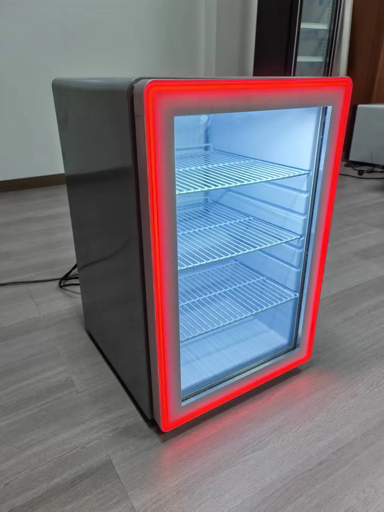 Beverage Display Commercial Hotel 70L Glass Door Locked Mini Fridge bar Cabinet Compressor Refrigerator - view 4