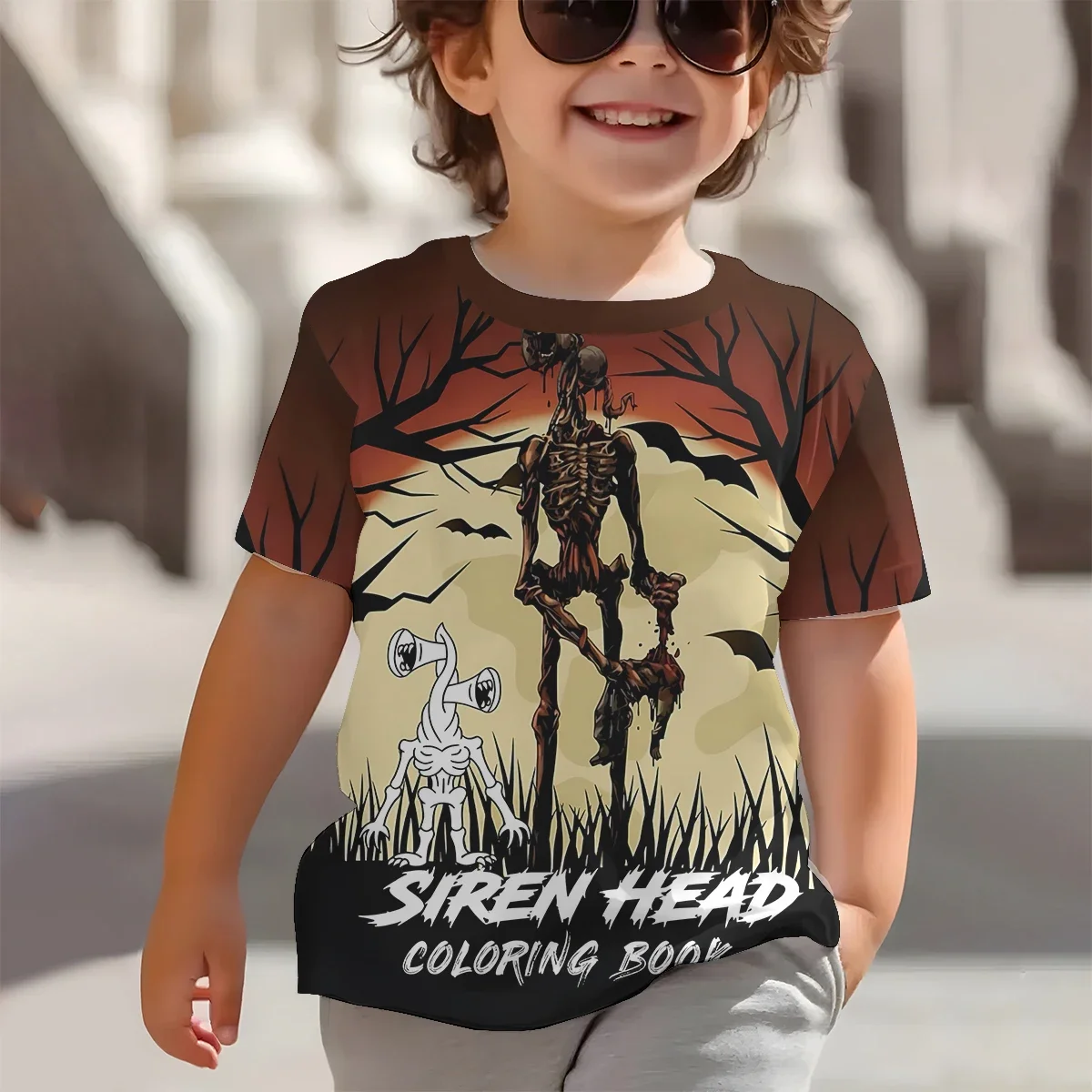 

3D Print Siren Head Baby Clothing 5 to 14 Years Male Outdoor Clothes for Children Boy Girl Child T-Shirt Top Shirts