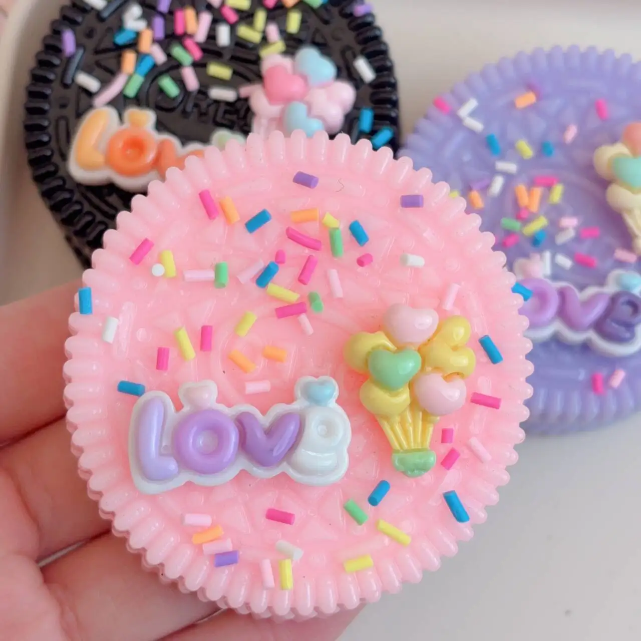 Biscuits simulés Kawaii, jouet à presser, jouets Fidget, jouet sensoriel anti-Stress en Silicone fait à la main pour enfants et adultes