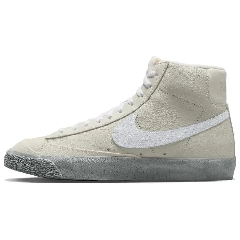 【تخصيص】أحذية Nike Blazer للتزلج للرجال أحذية رياضية متوسطة الجودة باللون البيج/الأسود DV0797-100