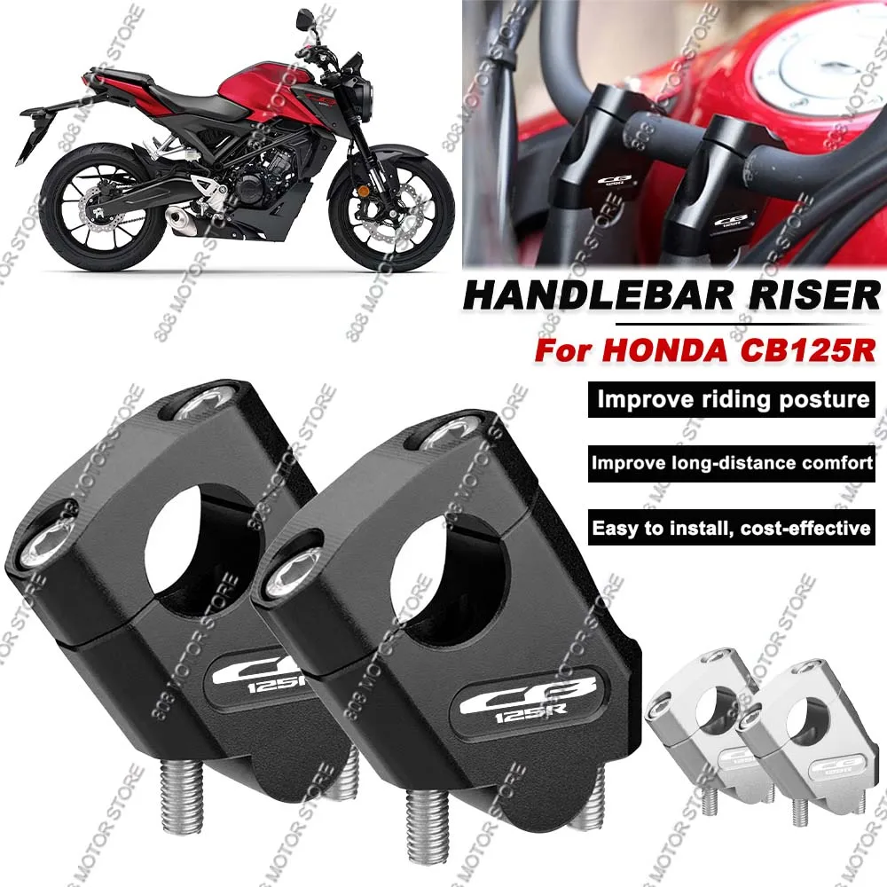

For Honda CB125R cb125r Motorcycle Handlebar Riser Bar Mount Handle Clamp Better Upright Position