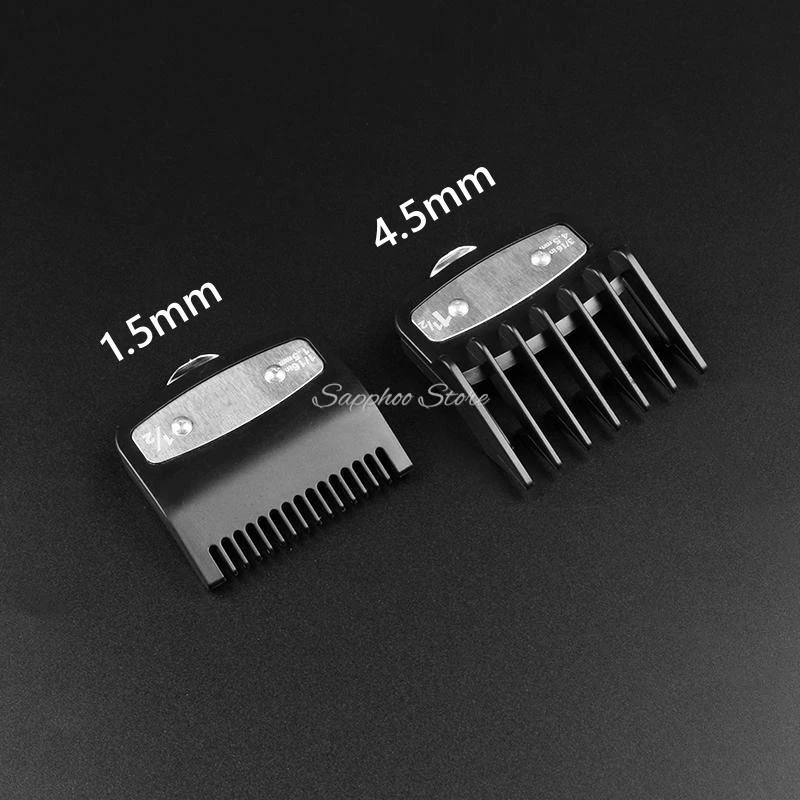 2/3/4 stücke Für Wahl Universal Haar Clipper Grenze Kamm Schwarz Transparent Rot Guide Trimmer Wachen Befestigung 1,5mm 3mm 4,5mm 6mm – Detail 3