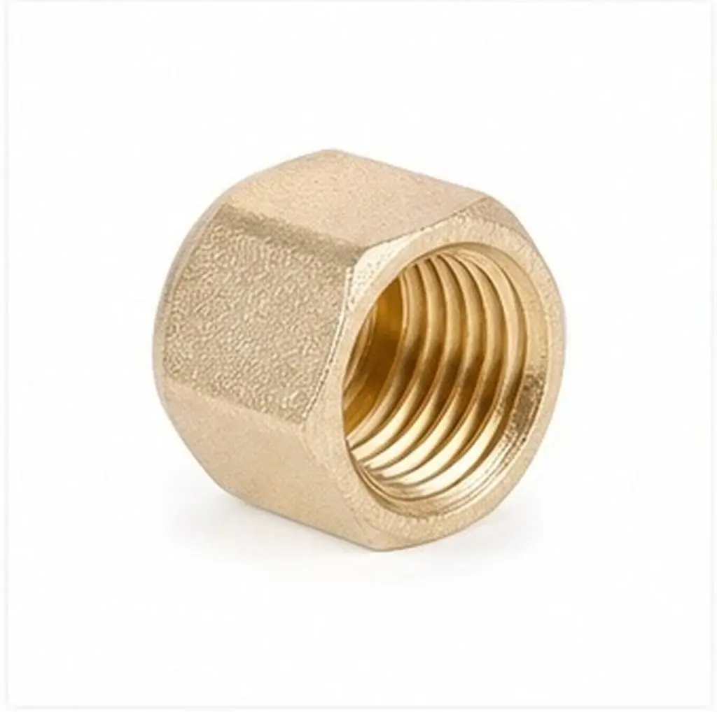 10Pcs Brass Compression Valve Caps 9.8mm Thread Refrigerant Stop Valve Caps Ac Refrigerant Port Plugs Leak Proof Dust Proof