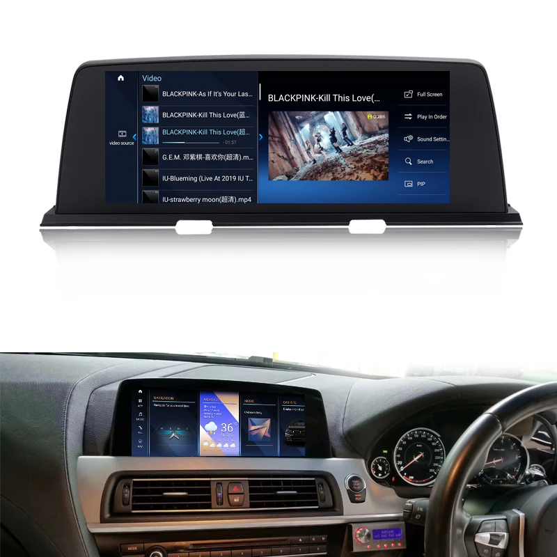 التوصيل والتشغيل 10.25 بوصة أندرويد 13 شاشة تعمل باللمس ستيريو السيارة ل 6 سلسلة F06 F12 F13 2010 2011 2012 2013 2014 2015 2016 2017 #2