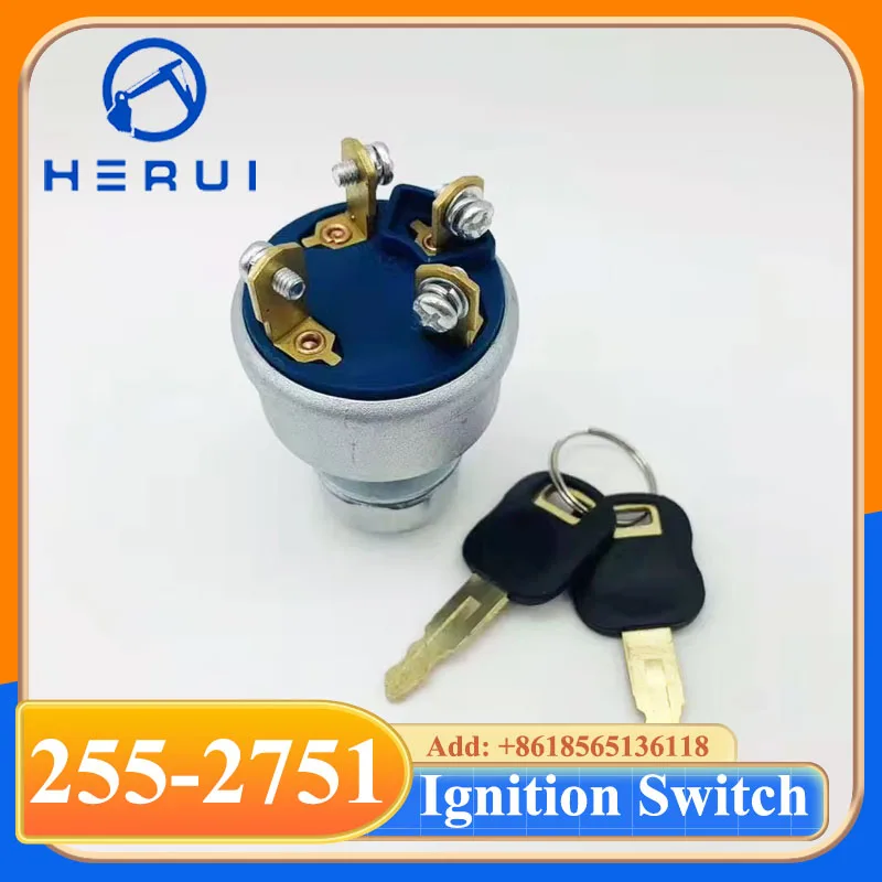 Excavator Engine Starter Switch 9G7641 255-2751 for E320C 4 Line Ignition Switch 9G-7641 9G7641 2552751