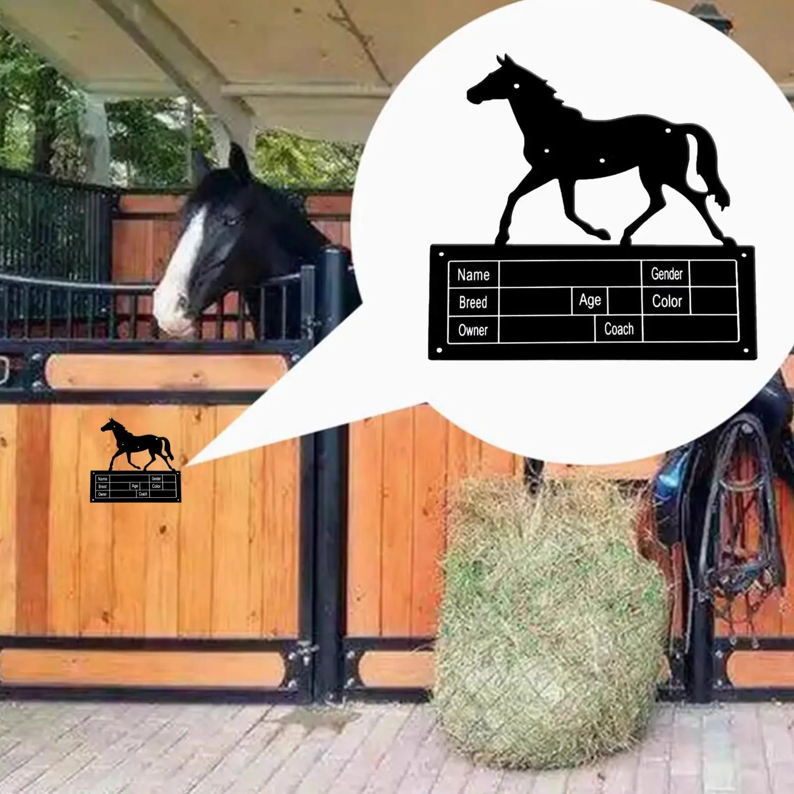 

Табличка с именем лошади, настенные стабильные принадлежности, сверхмощный стабильный декор для лошади, знак лошади для сарая, металлический знак
