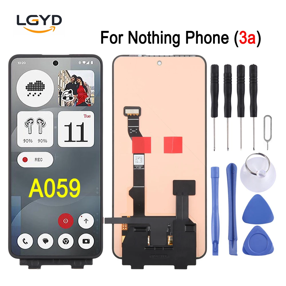 6.77-inch AMOLED Screen For Nothing Phone (3a) A059, For Nothing Phone 3a Phone Display Touch Screen Repair Replacement Part