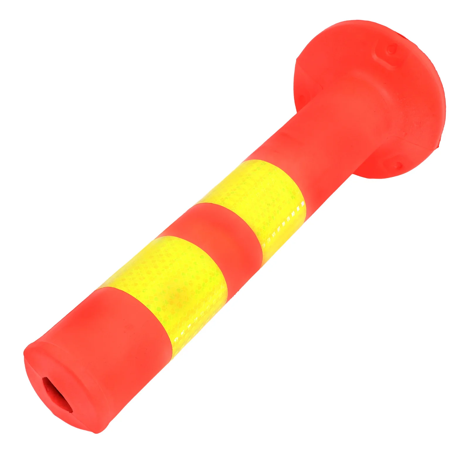 Columna de advertencia Material sólido de PU 45cm barrera de seguridad de asistencia de estacionamiento de garaje cono de tráfico duradero parada de estacionamiento reflectante