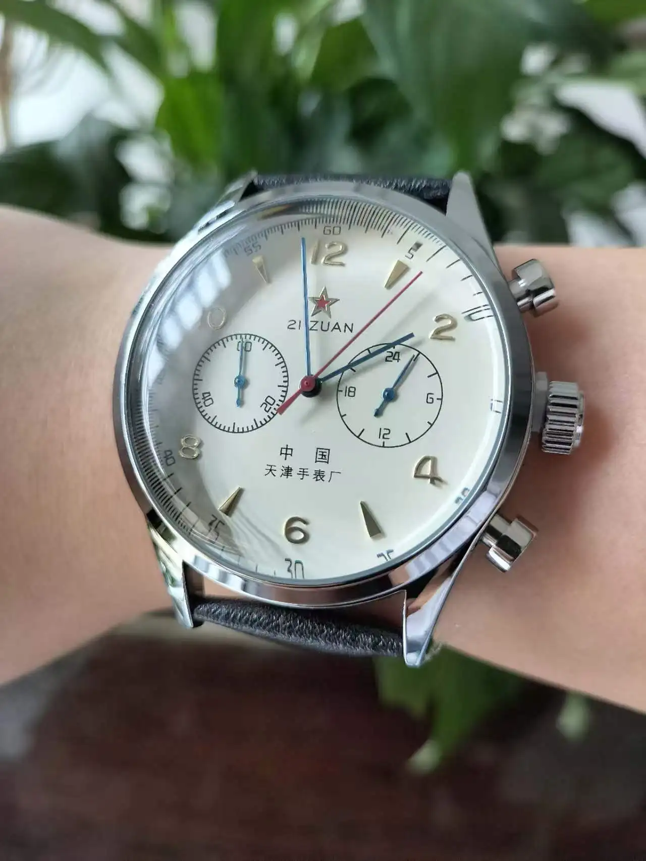 2026 New Hot Selling Seagull 1963 Pilot Aviation Chronograph Yellow Disc Quartz Watch Life Waterproof Date Gift Versatile