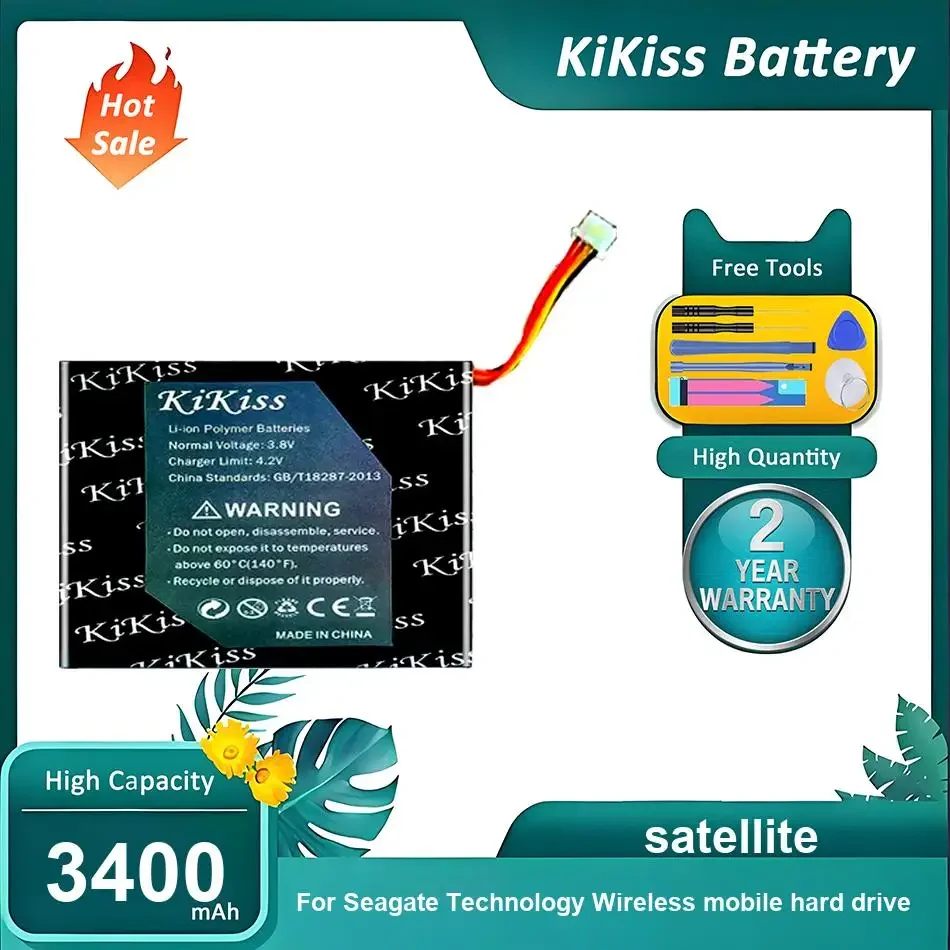 

High-Performance Battery For Seagate Technology Wireless mobile hard drive,satellite,3400mAh