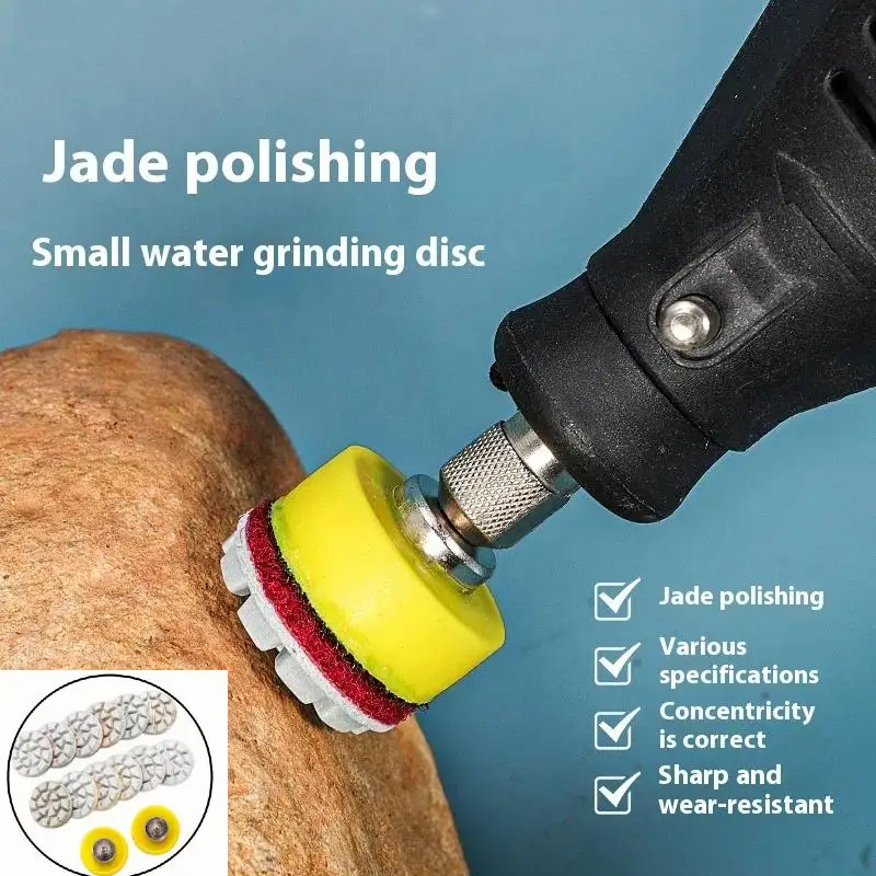 

25MM Mini Diamond Polishing Pads Marble Granite Grinding Wheel Fine Polishing Self-adhesive Flexible Resin Sanding Disc