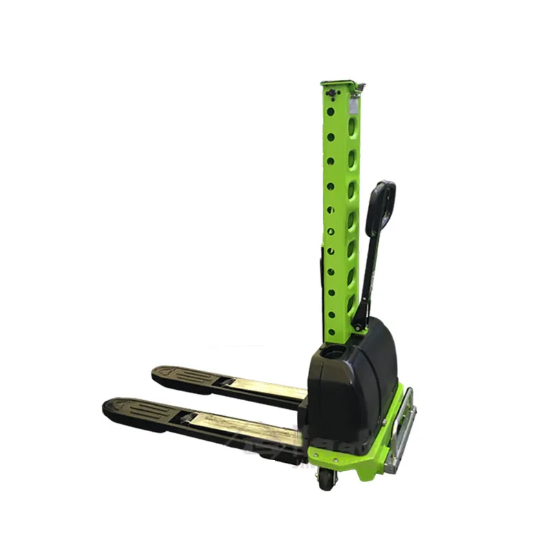Factory Direct Sale 1 Ton Self-loading Electric Stacker Portable Stacker