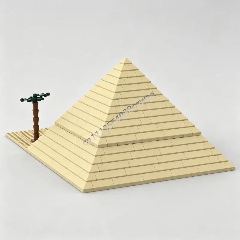 519PCS Pyramid Ancient Egypt Desert Scene Model MOC Building Blocks DIY Creative Architecture Assembly Educational Toys Puzzle