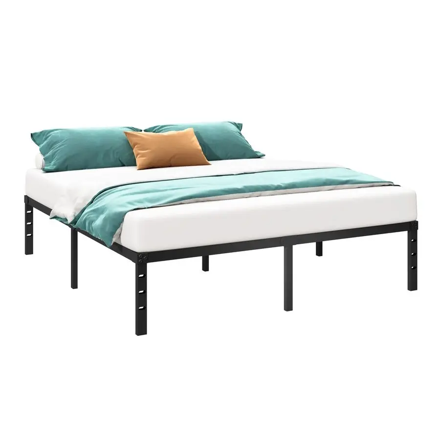 

Metal Platform Bed Frame 14 Inch Tall,No Box Spring Needed,Full Size Bed with Heavy Duty Strong Support Slats,Easy to Assemble,B