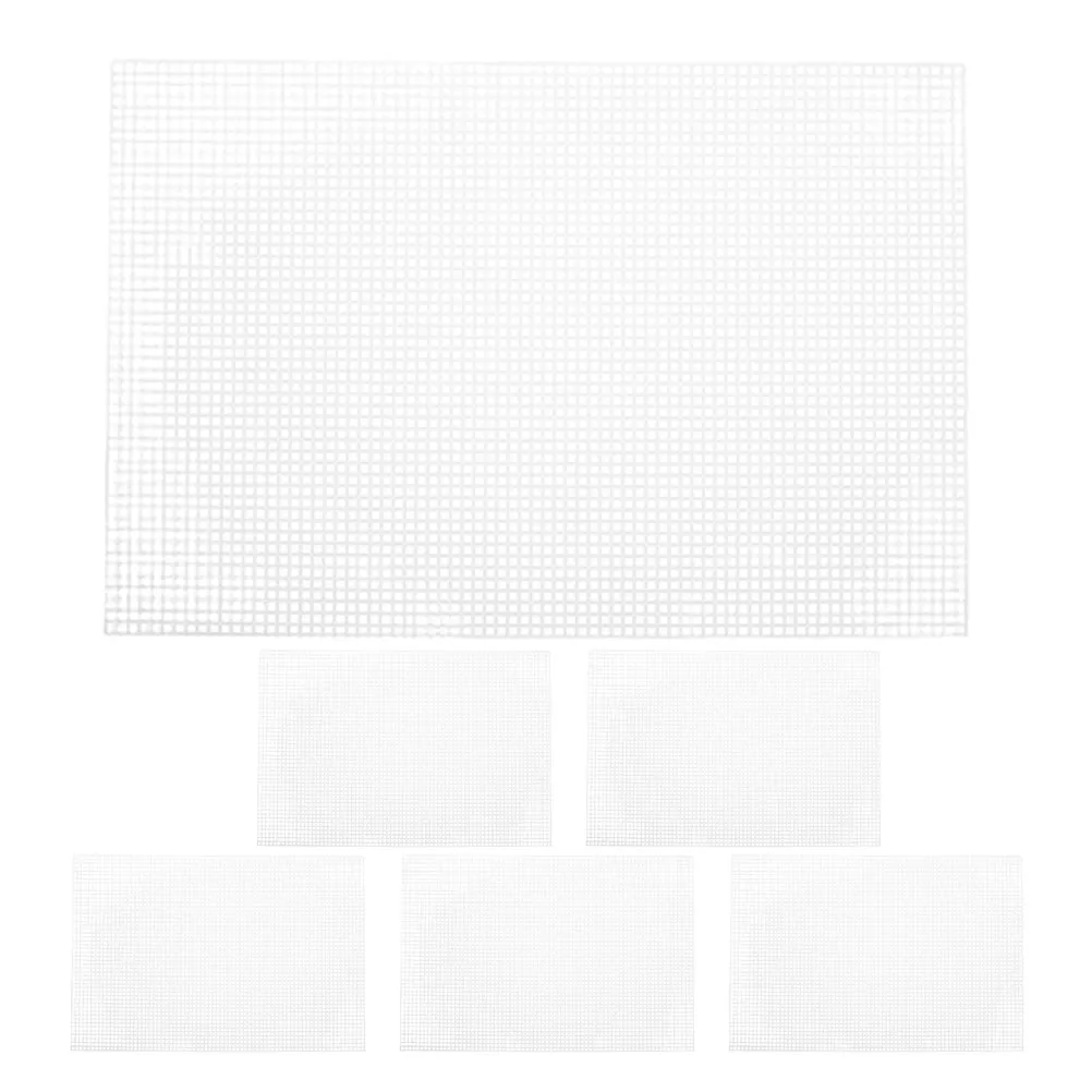 

Набор из 6 пластиковых сетчатых листов 30x20 см для вышивки крестом, портативные жесткие перфорированные основы для рукоделия