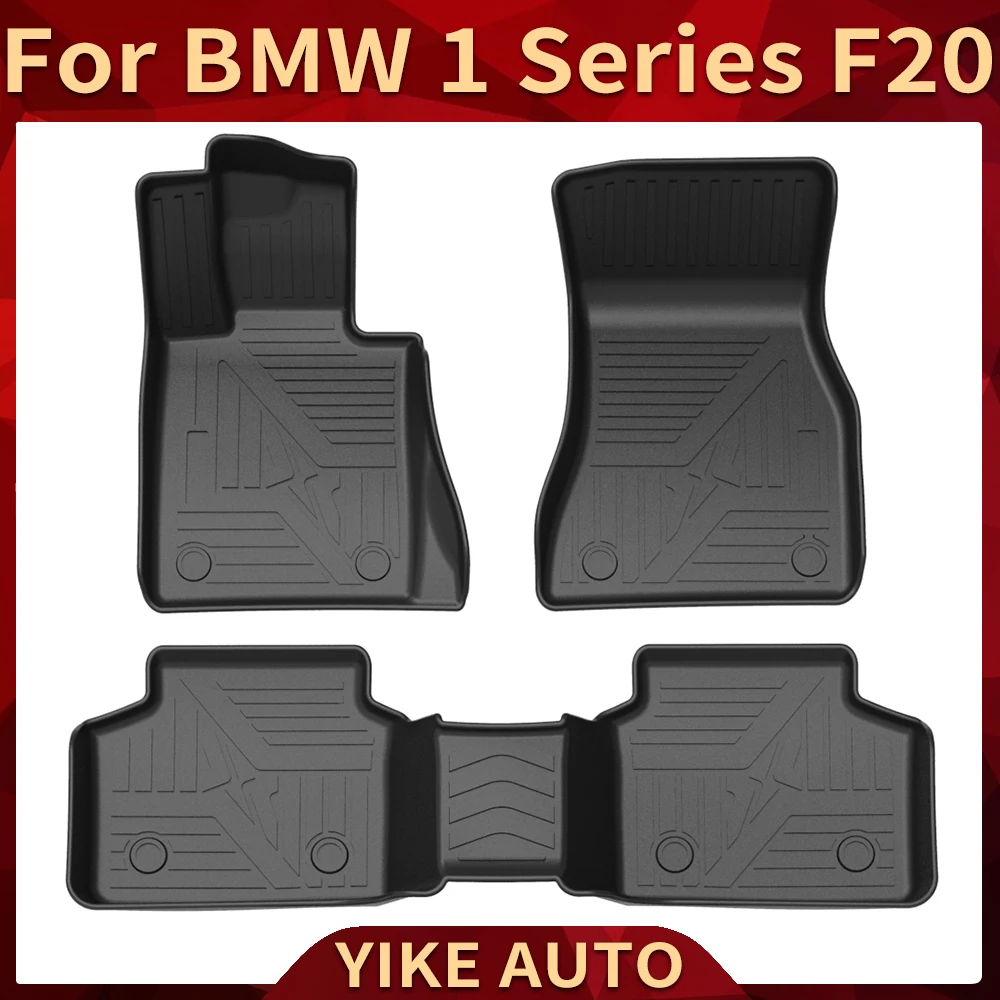 For BMW 1 Series F20 Hatchback 2010-2019 Auto Gear Car Floor Mats All-Weather TPE Foot Mats Odorless Pad Waterproof Mat Interior