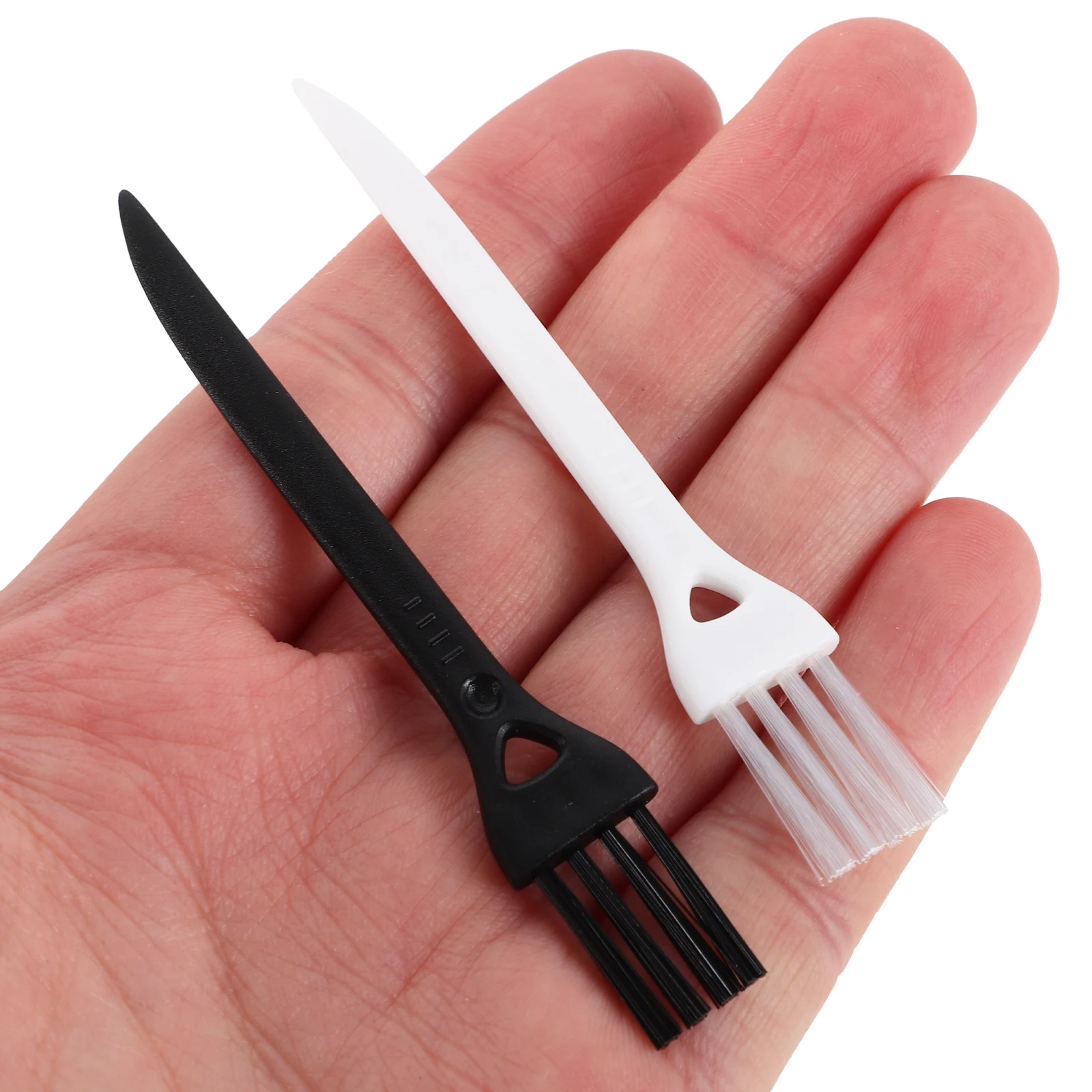 10 قطعة فرش شق لتنظيف فرشاة التنظيف متعددة الوظائف شق فرش الحلاقة اللحية التفاصيل الحلاقين الضيقة الكهربائية