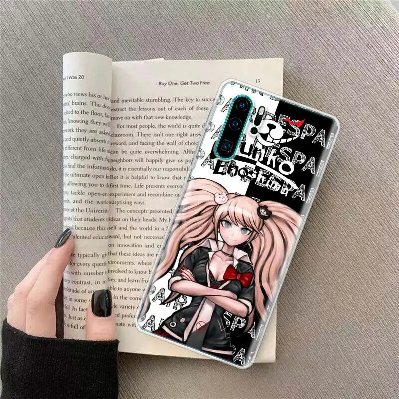 Anime DANGANRONPA Junko enoshima Phone Case For Huawei P50 Pro P10 P20 P30 P40 Lite Cover Mate 40 30 20 10 Lite Capa Shell